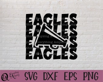 Eagles Cheer svg, Eagles Mascot svg, Eagles High School svg, Eagles Cheerleader svg, Cheer Mom svg, Cricut, Silhouette, svg, png, eps, dxf