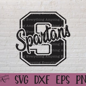 Spartanerna svg, Spartanerna maskot svg, Spartanerna skolanda svg, Spartanerna cheerleading, Spartanerna svg, Cricut, Silhuett, svg, png, eps, dxf