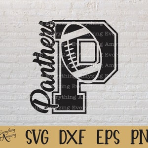 Panthers Football svg, Panthers Mascot svg, Panthers School Football, Panthers Spirit, Panthers svg, Cricut, Silhouette, svg, png, eps, dxf