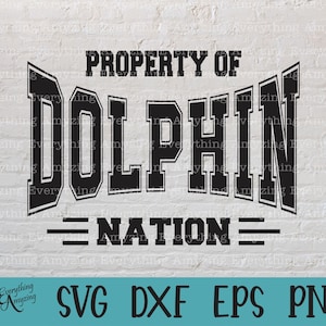 Dolphin Nation svg, Delfine Maskottchen svg, Delfine Schule Geist, Delfine Cheerleading svg, Delfine, Cricut, Silhouette, svg, png, eps, dxf