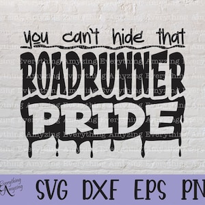 Roadrunner Pride svg, Roadrunners mascotte svg, Roadrunners School Spirit svg, Roadrunner Cheerleading, Cricut, Silhouette, svg, png, eps, dxf