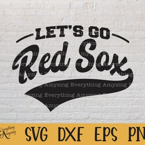 Let's go Red Sox svg, Red Sox Mascot svg, Red Sox School Spirit svg, Red Sox Cheerleading, Red Sox, Cricut, Silhouette, svg, png, eps, dxf