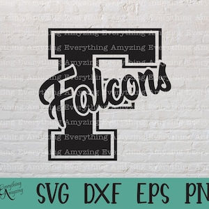 Falcons svg, Falcons Mascot svg, Falcons School Spirit svg, Falcons Cheerleading svg, Falcons Gear, Cricut, Silhouette, svg, png, eps, dxf