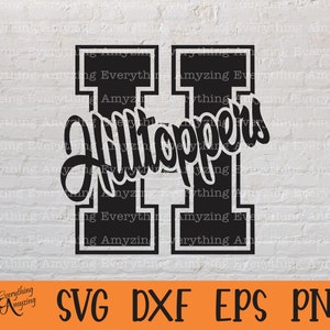 Hilltoppers svg, Hilltoppers Mascot svg, Hilltoppers School Spirit svg, Hilltoppers Cheerleading svg, Cricut, Silhouette, svg, png, eps, dxf