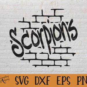 Scorpions Graffiti svg, Scorpions Mascot svg, Scorpion School Spirit, High School svg, Team Gear svg, Cricut, Silhouette, svg, png, eps, dxf