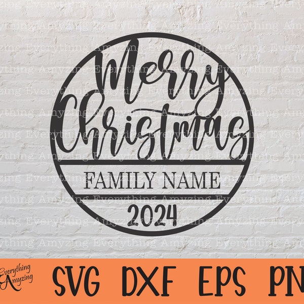 Joyeux Noël ornement svg, svg ornement de Noël, ornement personnalisé svg, cercle signe de Noël svg, Cricut, Silhouette, svg, png, eps, dxf