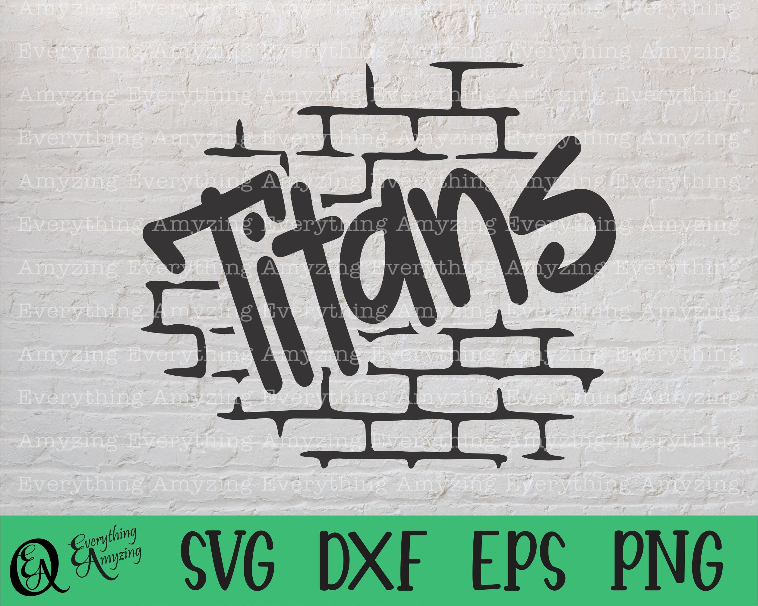 Titans Graffiti svg, Titans Mascot svg, Titans School Spirit svg, High School svg, Titan Team Gear, Cricut, Silueta, svg, png, eps, dxf