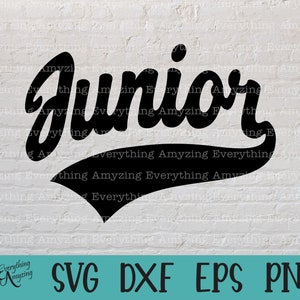 Junior Swoosh svg, Junior Class svg, High School svg, Back to School svg, School Spirit, School svg, Cricut, Silhouette, svg, png, eps, dxf