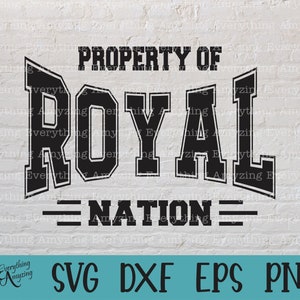 Royal Nation svg, Royals Mascot svg, Royals School Spirit svg, Royals Cheerleading svg, Royals svg, Cricut, Silhouette, svg, png, eps, dxf