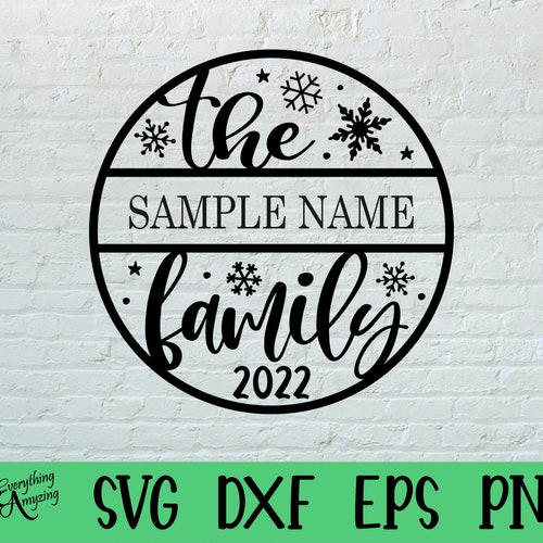 The Family Ornament Svg Family Christmas Ornament Svg Custom Etsy