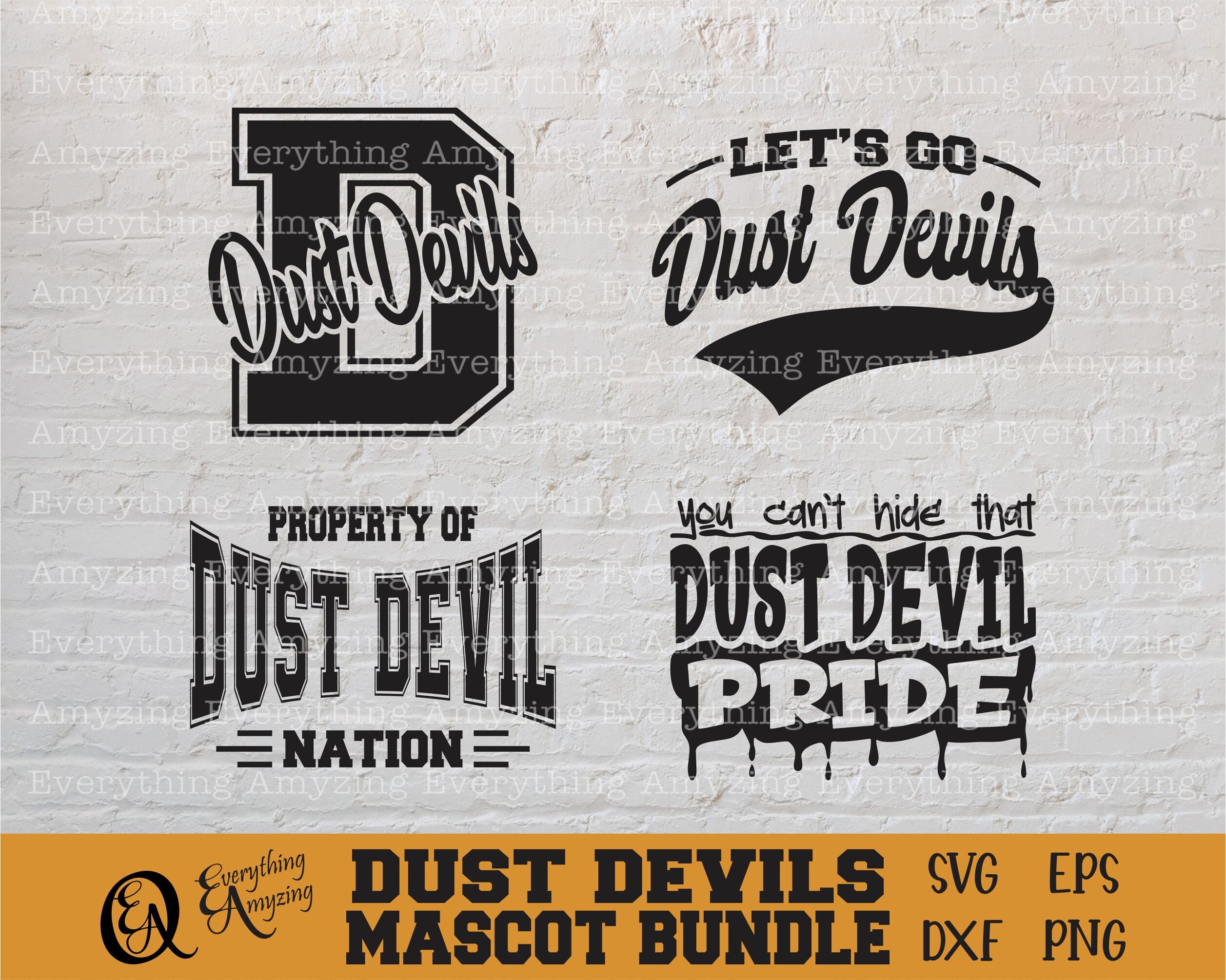 Dust Devils Mascot Bundle Svg, Dust Devils School Spirit, Dust Devils ...