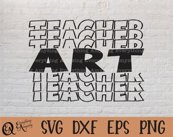 Art Teacher svg, Back To School svg, Art School svg, Art svg,  Art Classroom svg, Art Class svg, Art, Cricut, Silhouette, svg, png, eps, dxf