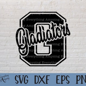 Gladiators svg, Gladiators Mascot svg, Gladiators School Spirit svg, Gladiators Cheerleading svg, Cricut, Silhouette, svg, png, eps, dxf