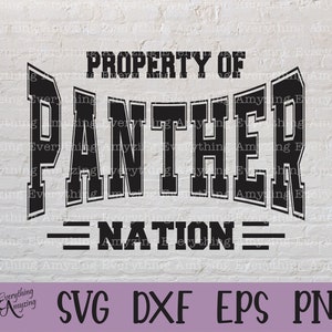 Panther Nation svg, Panthers Mascot svg, Panthers School Spirit svg, Panther Cheerleading, Panthers, Cricut, Silhouette, svg, png, eps, dxf