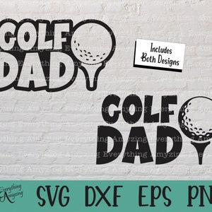 Papá golfista svg, Golf svg, Orgulloso papá golfista svg, Papá deportista svg, Papá golfista svg, Pelota de golf svg, Golf svg, Cricut, Silueta, svg, png, eps, dxf