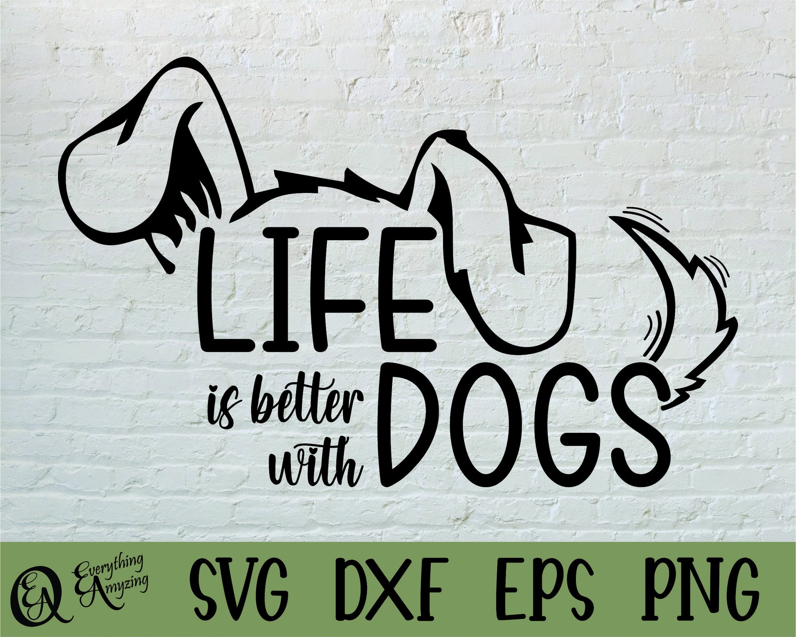 Life is Better With Dogs Svg Dog Svg Pet Svg Dog Mom Svg - Etsy