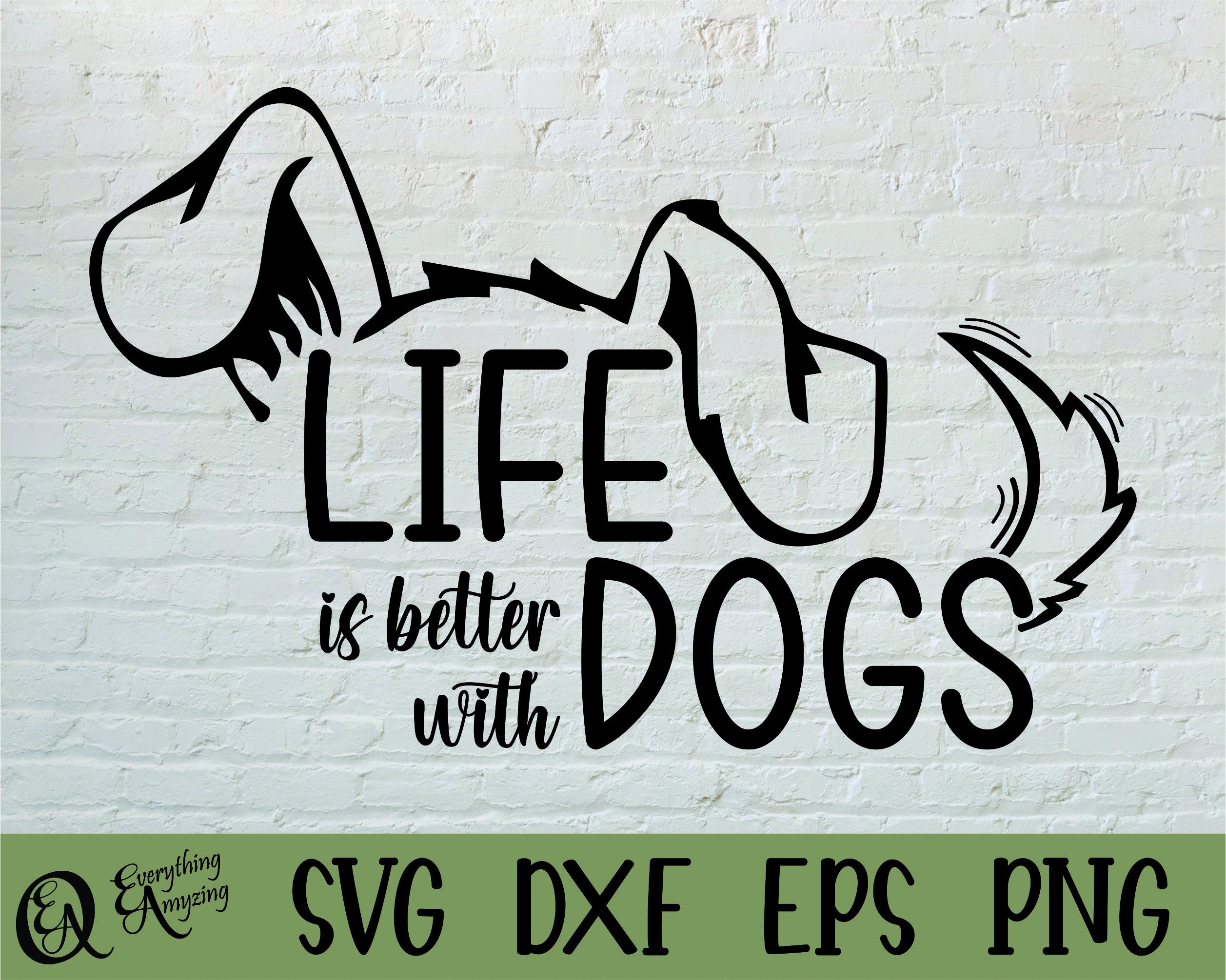 Life is Better With Dogs Svg Dog Svg Pet Svg Dog Mom Svg - Etsy