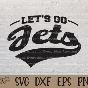Let's go Jets svg, svg mascotte Jets, svg esprit école Jets, svg pom-pom girl Jets, équipement de l'équipe Jets, Cricut, Silhouette, svg, png, eps, dxf