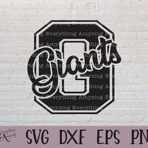 Giants svg, Giants Mascot svg, Giants School Spirit svg, Giants Cheerleading svg, Giants Team Gear, Cricut, Silhouette, svg, png, eps, dxf