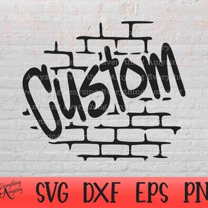 Custom Mascot Graffiti svg, Custom Team Name svg, Custom School Spirit svg, Custom Sports, Cheer svg, Cricut, Silhouette, svg, png, eps, dxf