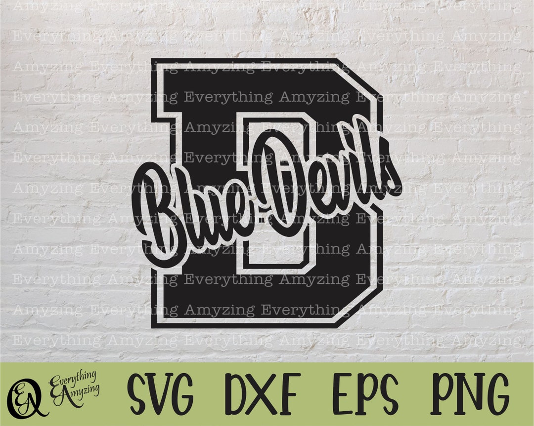 Blue Devils Svg, Blue Devils Mascot Svg, Blue Devils School Spirit Svg ...