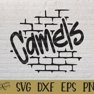 Camels Graffiti svg, Camels Mascot svg, Camels School Spirit svg, High School svg, Camel Team Gear, Cricut, Silhouette, svg, png, eps, dxf
