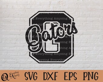 Gators svg, Gators Mascot svg, Gators School Spirit svg, Gators Cheerleading svg, Gators Team Gear, Cricut, Silhouette, svg, png, eps, dxf