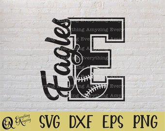 Eagles Baseball svg, Eagles Mascot svg, Eagles School Baseball, Eagles Spirit svg, Eagles Team Gear, Cricut, Silhouette, svg, png, eps, dxf