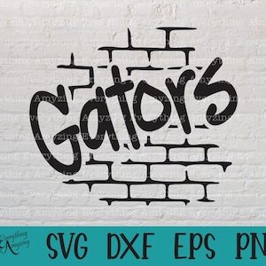 Gators Graffiti svg, Gators Mascot svg, Gators School Spirit svg, High School svg, Gator Team Gear, Cricut, Silhouette, svg, png, eps, dxf