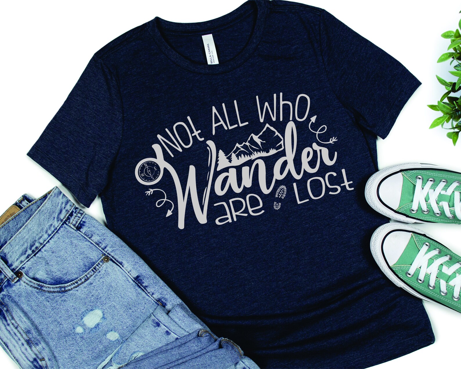 Not All Who Wander Are Lost Design Svg Cricut Svg Silhouette Etsy