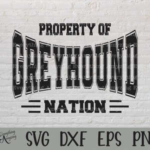Greyhound Nation in formato SVG, levrieri mascotte in formato SVG, Greyhounds School Spirit in formato SVG, levrieri cheerleader, Cricut, Silhouette, SVG, PNG, eps, DXF