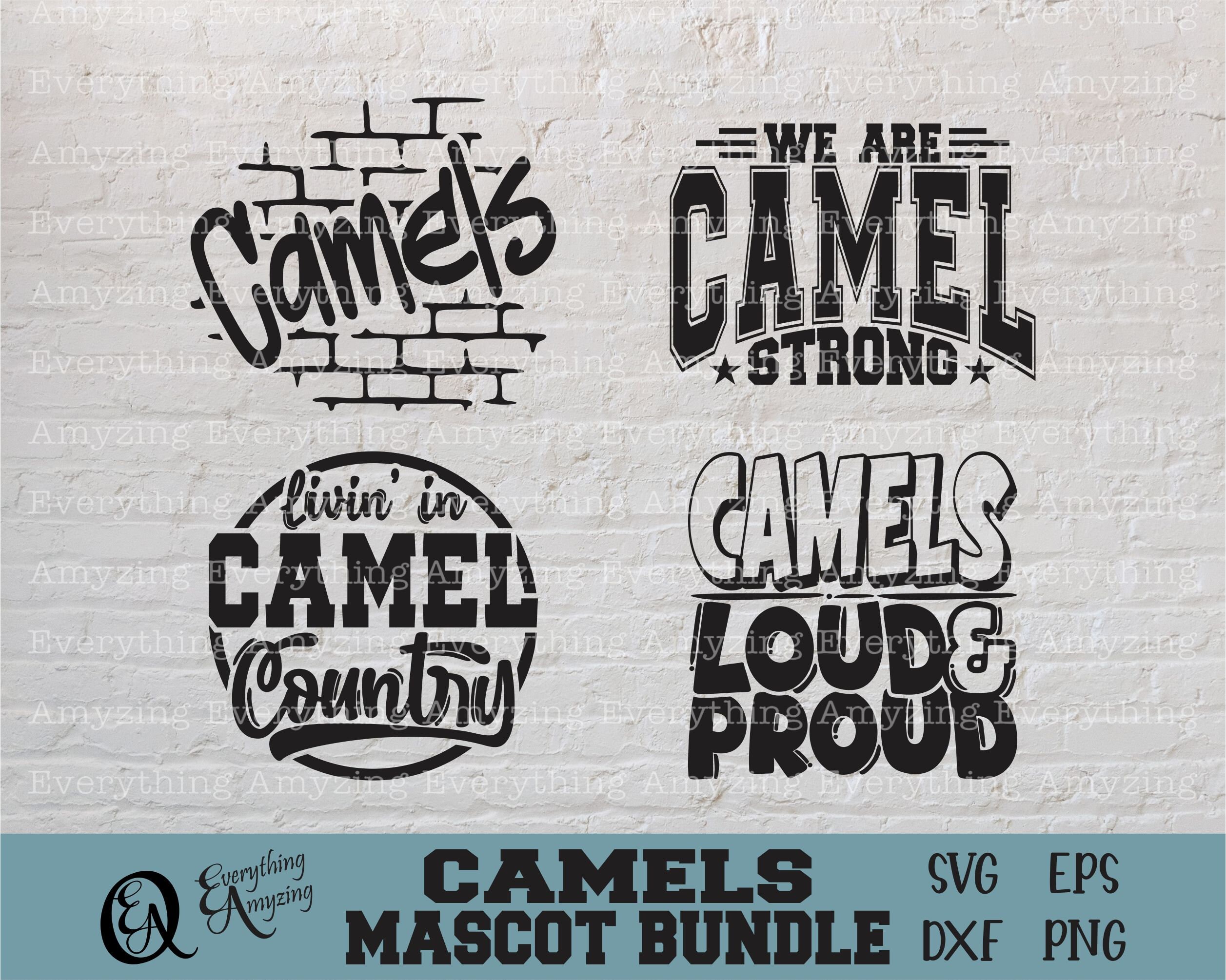 Camels Mascot Bundle svg, Camels School Spirit svg, Camels Cheerleading svg, Camel Team Gear svg, Cricut, Silhouette, svg, png, eps, dxf