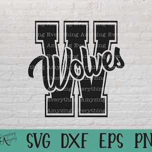 Wolves svg, Wolves Mascot svg, Wolves School Spirit svg, Wolves Cheerleading svg, Wolves Team Gear, Cricut, Silhouette, svg, png, eps, dxf
