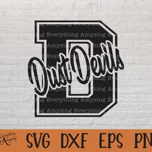 Dust Devils svg, Dust Devil Mascot svg, Dust Devils School Spirit svg, Dust Devils Cheerleading svg, Cricut, Silueta, svg, png, eps, dxf