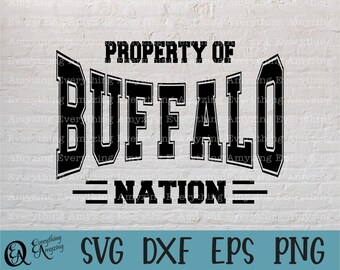 Buffalo Nation svg, Buffaloes Mascot svg, Buffaloes School Spirit svg, Buffaloes Cheerleading svg, Cricut, Silhouette, svg, png, eps, dxf