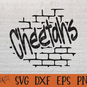 Cheetahs Graffiti svg, Cheetahs Mascot svg, Cheetah School Spirit, High School svg, Team Gear svg, Cricut, Silhouette, svg, png, eps, dxf