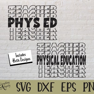 Physical Education Teacher svg, Phys Ed Teacher svg, PE Teacher svg, Gym Teacher svg, Teacher, Coach, Cricut, Silhouette, svg, png, eps, dxf