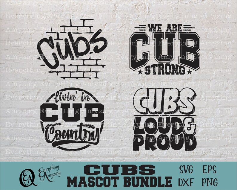 Cubs Mascot Bundle Svg, Cubs School Spirit Svg, Cubs Cheerleading Svg ...
