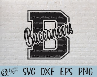 Buccaneers svg, Buccaneers Mascot svg, Buccaneers School Spirit svg, Buccaneers Cheerleading svg, Cricut, Silhouette, svg, png, eps, dxf