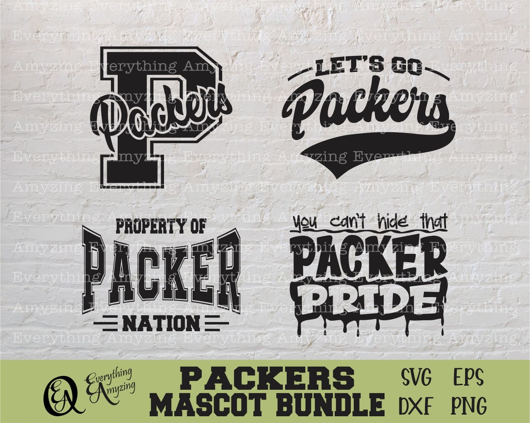 Packers Mascot Bundle Svg, Packers School Spirit Svg, Packer