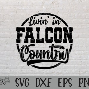 Falcon Country svg, Falcons Mascot svg, Falcons School Spirit svg, Falcons Cheer svg, Team Gear svg, Cricut, Silhouette, svg, png, eps, dxf