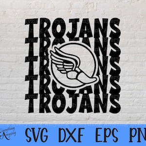 Trojans Track svg, Trojans Mascot, Trojans Cross Country, Trojans High School svg, Trojans Spirit, Cricut, Silhouette, svg, png, eps, dxf