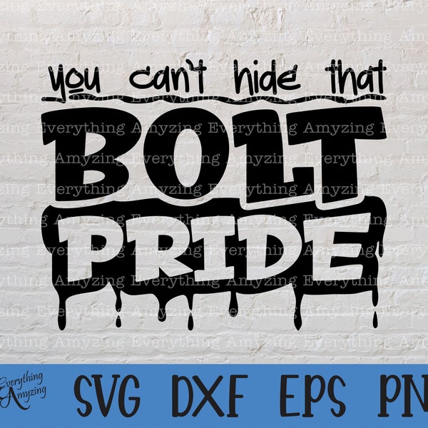 Bolt Pride svg, Bolts Mascot svg, Bolts High School svg, Bolts Cheerleading svg, Bolts Team Gear svg, Cricut, Silhouette, svg, png, eps, dxf