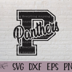 Panthers svg, Panthers Mascot svg, Panthers School Spirit svg, Panthers Cheerleading, Panther Gear, Cricut, Silhouette, svg, png, eps, dxf
