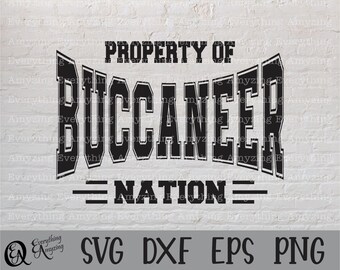 Buccaneer Nation svg, Buccaneers Mascot svg, Buccaneers School Spirit svg, Buccaneers Cheerleading, Cricut, Silhouette, svg, png, eps, dxf