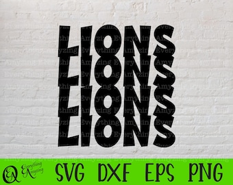Lions Mascot svg, Lions High School svg, Lions Cheerleader svg, Lions Sports svg, Lions Spirit, Cricut, Silhouette, svg, png, eps, dxf