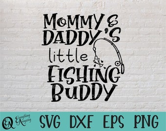 Mama & Papa's kleiner Angelfreunde svg, Baby svg, Kleinkind svg, Angeln svg, neuer Vater, neue Mutter svg, Cricut, Silhouette, svg, png, eps, dxf