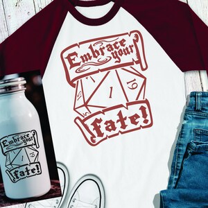 Embrace Your Fate Svg Dungeons and Dragons Svg Dnd Svg | Etsy