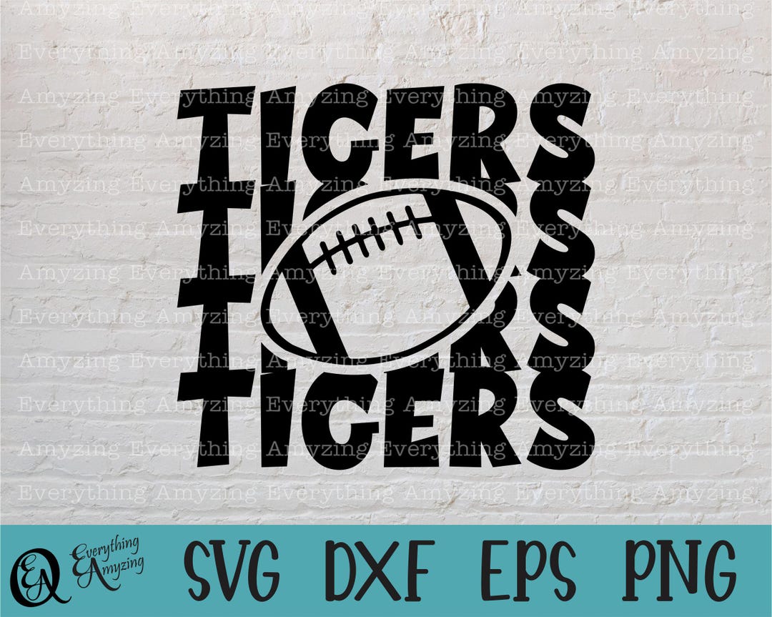 Tigers Football Svg, Tigers Mascot Svg, Tigers School Football, Tigers ...