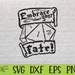 Embrace Your Fate Svg, Dungeons and Dragons Svg, Dnd Svg, Dice, Dungeon ...